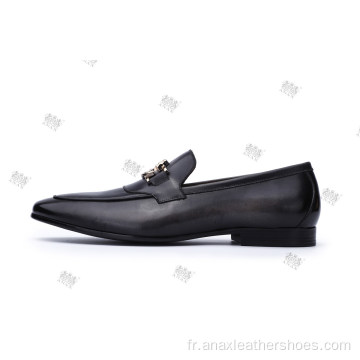 Dernières chaussures en cuir décontractées pour hommes